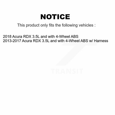 Mpulse Front Left ABS Wheel Speed Sensor For Acura RDX 3.5L with 4-Wheel SEN-2ABS2959